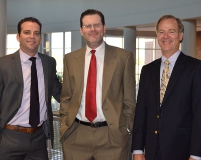 New and returning faculty members (from left) Dr. Brad Lang, Dr. Billy Brewster and Dr. Clyde Herring