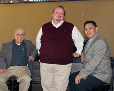(from left) Dr. Joseph Faello, Dr. Kevin Ennis and Dr. Seungjae Shin